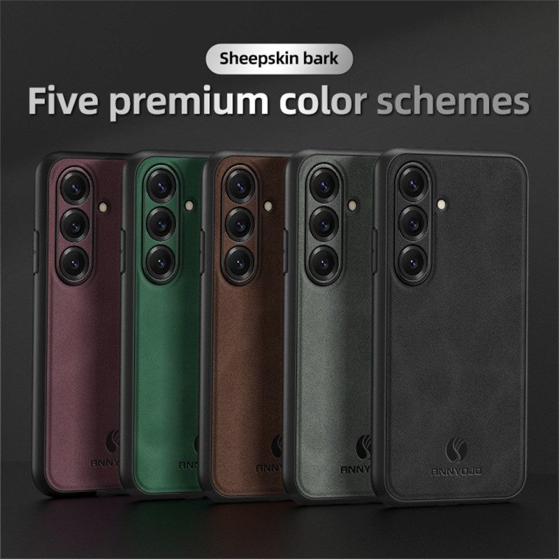 Skal Samsung Galaxy S26 Plus Telefonfodral Premium Lädereffekt