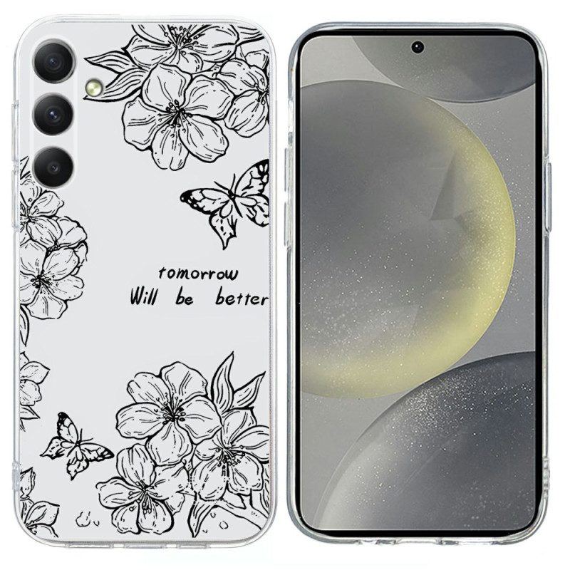 Skal Samsung Galaxy S26 Svarta Blommor