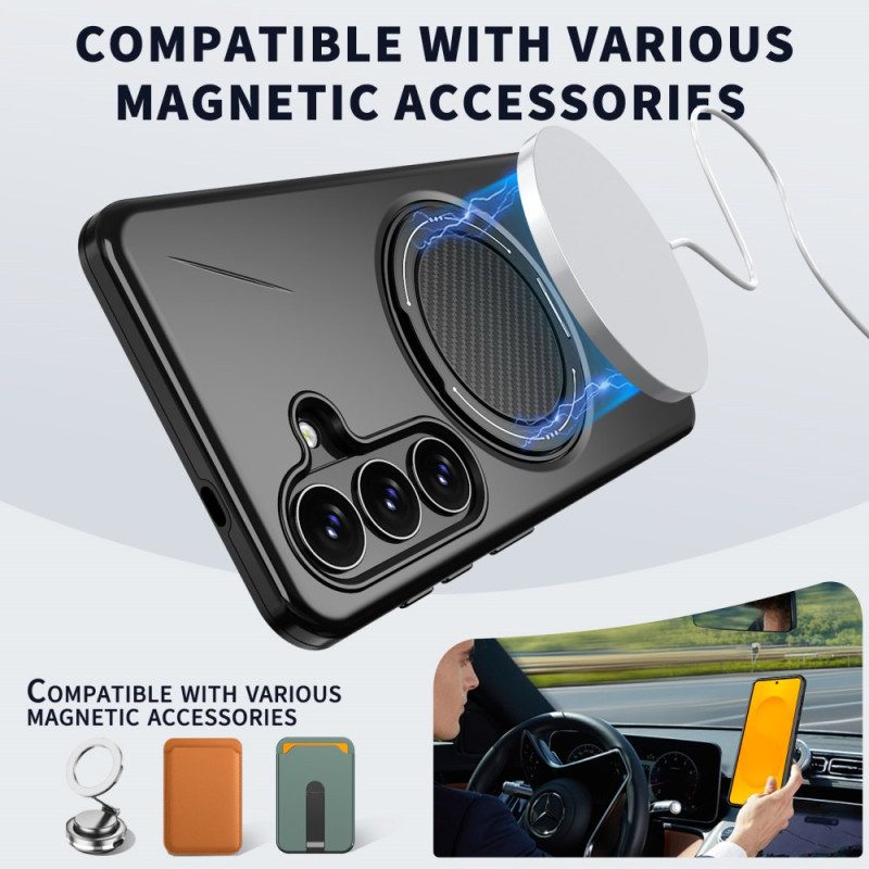 Skal Samsung Galaxy S26 Telefonfodral Magnetisk Med Roterande Stativ