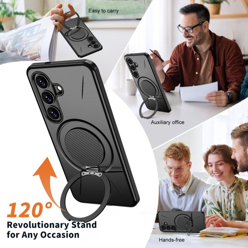 Skal Samsung Galaxy S26 Telefonfodral Magnetisk Med Roterande Stativ