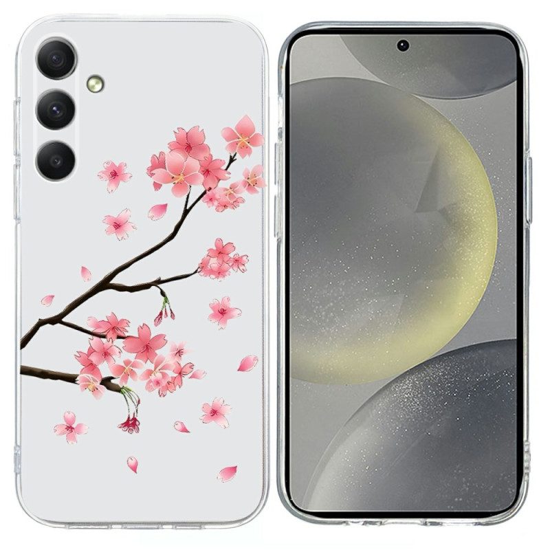 Skal Samsung Galaxy S26 Telefonfodral Plommonblommor