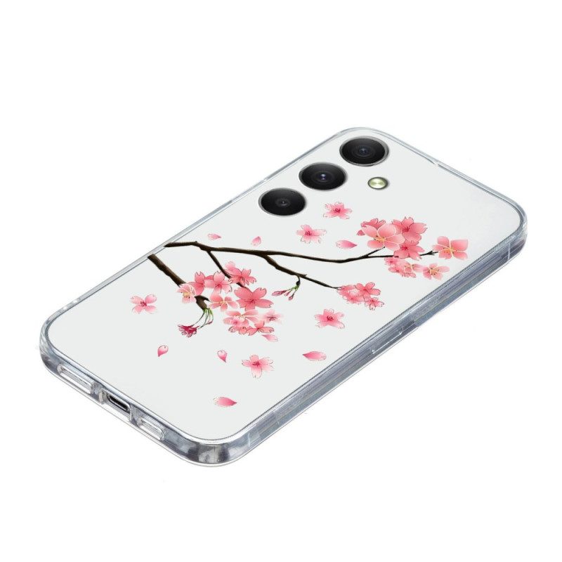 Skal Samsung Galaxy S26 Telefonfodral Plommonblommor
