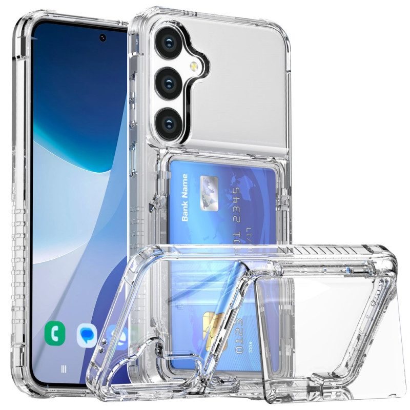 Skal Samsung Galaxy S26 Transparent Med Korthållare Och Stativ