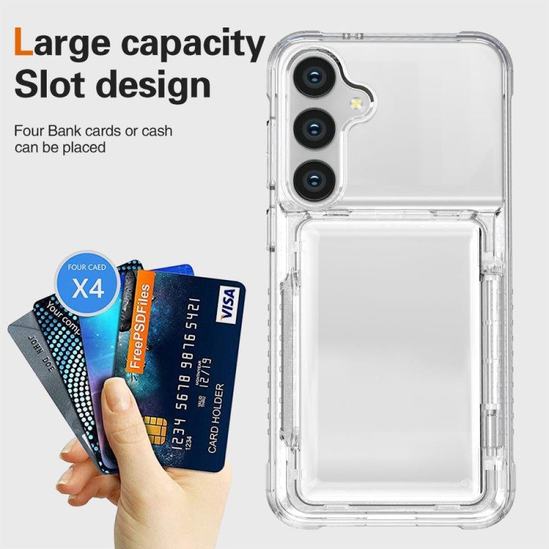 Skal Samsung Galaxy S26 Transparent Med Korthållare Och Stativ