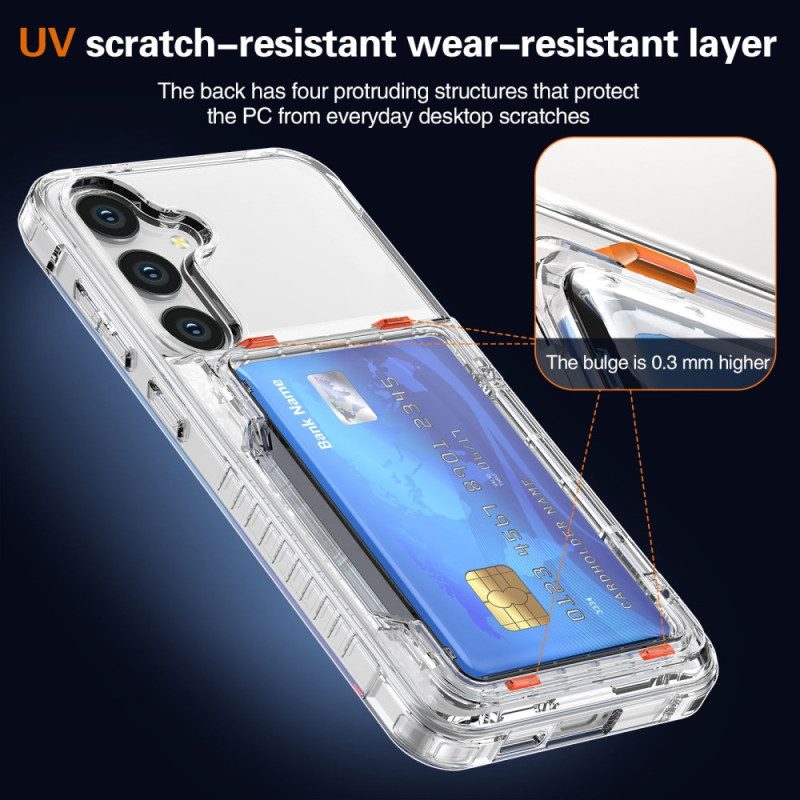 Skal Samsung Galaxy S26 Transparent Med Korthållare Och Stativ