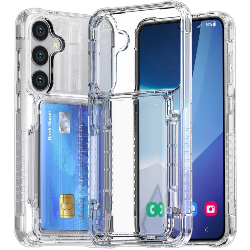 Skal Samsung Galaxy S26 Transparent Med Korthållare Och Stativ