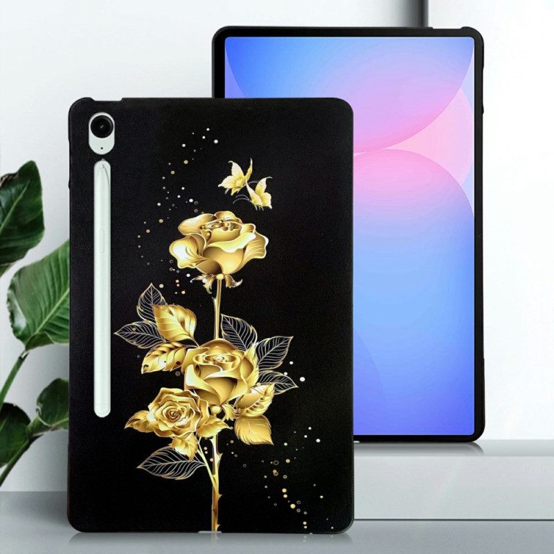 Skal Samsung Galaxy Tab S10 Fe Plus Telefonfodral Guldrosor