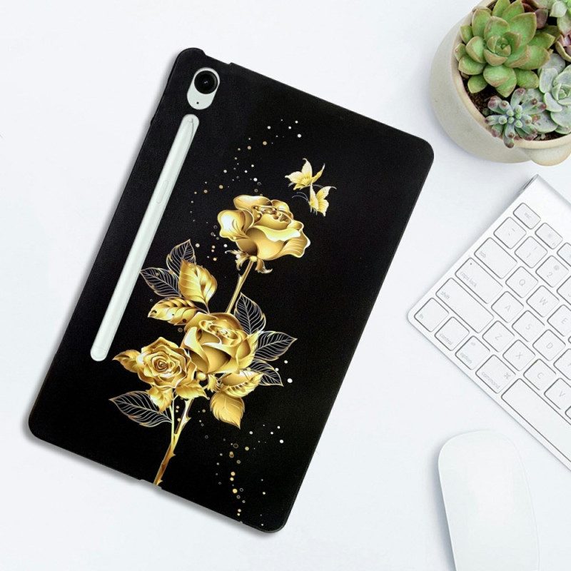 Skal Samsung Galaxy Tab S10 Fe Plus Telefonfodral Guldrosor