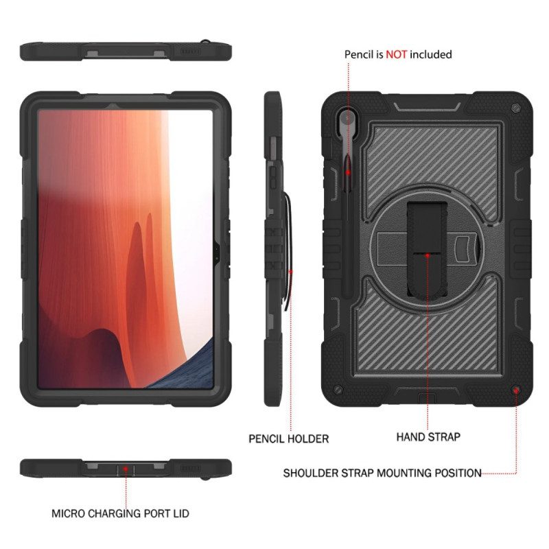Skal Samsung Galaxy Tab S10 Fe Plus Telefonfodral Stativ Och Axelrem