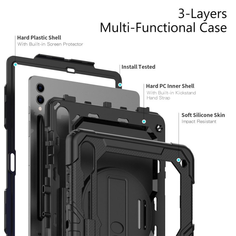 Skal Samsung Galaxy Tab S10 Plus Telefonfodral Slitstarkt Med Skärmskydd