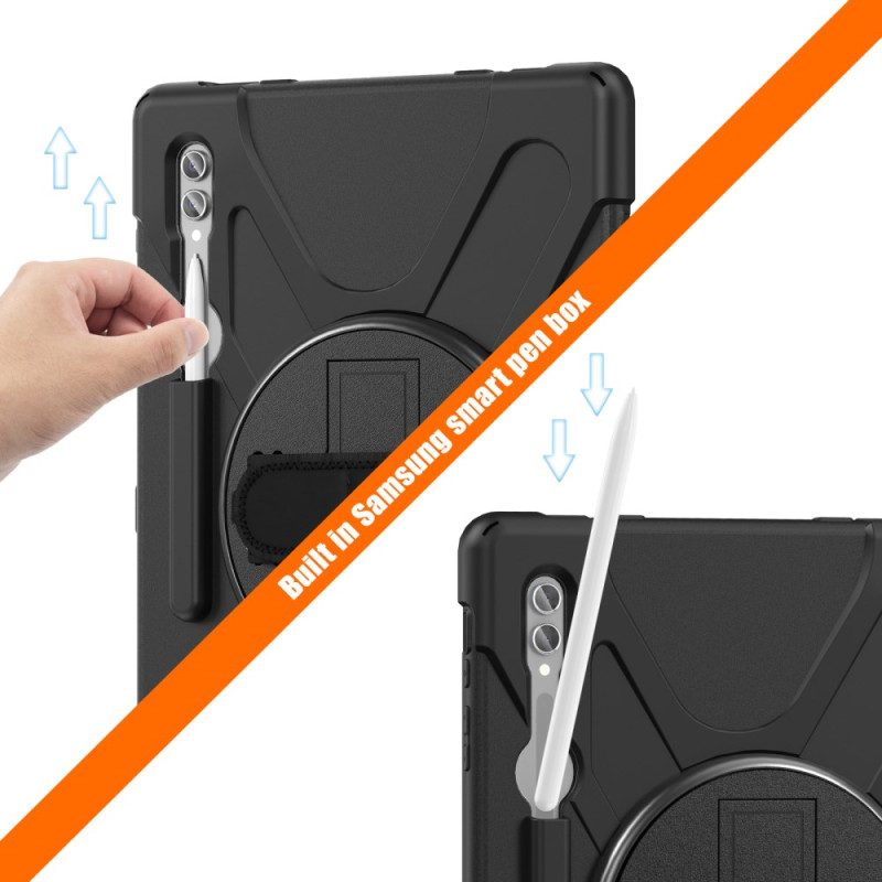 Skal Samsung Galaxy Tab S10 Ultra Trippelskyddande Rem Och Stativ