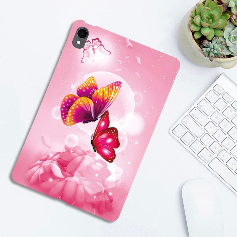 Skal Samsung Galaxy Tab S11 Telefonfodral Rosa Fjärilar