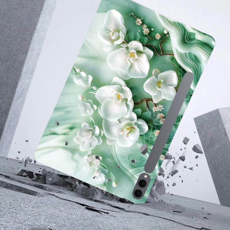 Skal Samsung Galaxy Tab S11 Ultra Telefonfodral Jadeblommor