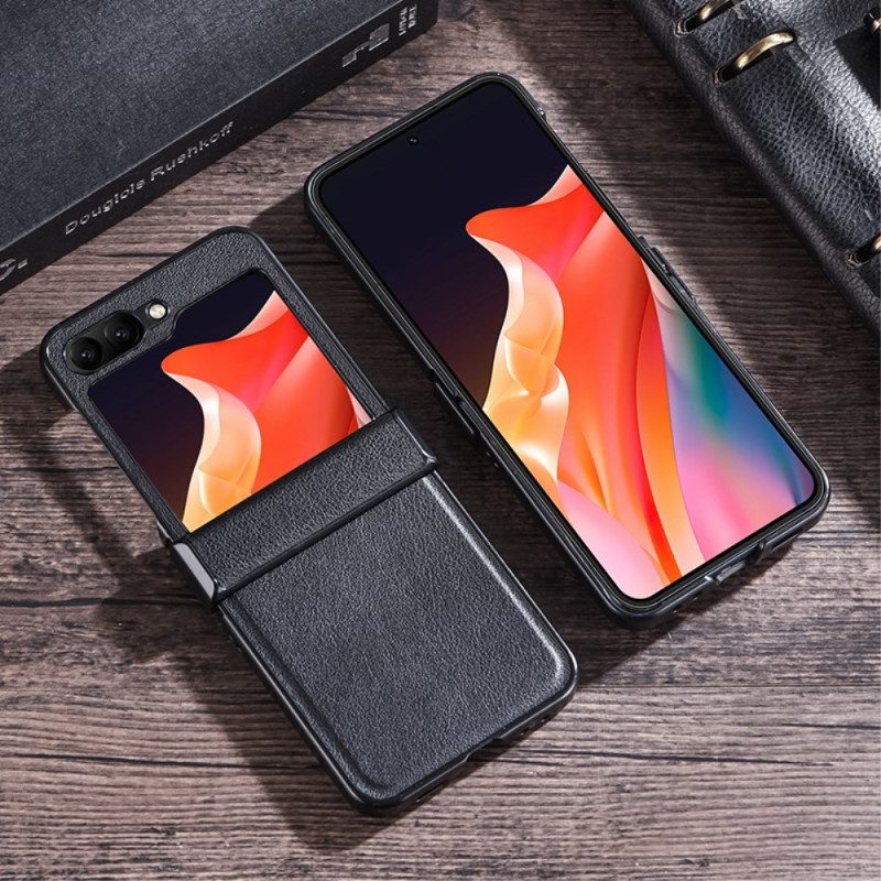 Skal Samsung Galaxy Z Flip 6 Telefonfodral Ultratunt Konstläder