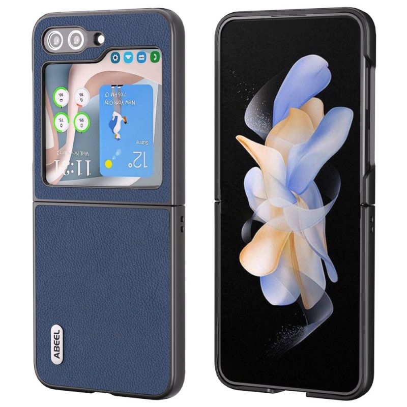 Skal Samsung Galaxy Z Flip 7 Fe Abeel Lädereffekt