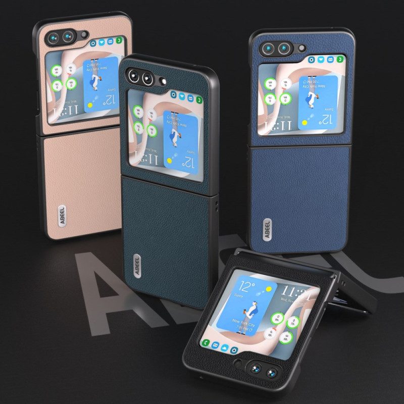 Skal Samsung Galaxy Z Flip 7 Fe Abeel Lädereffekt