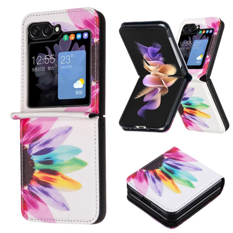 Skal Samsung Galaxy Z Flip 7 Fe Akvarellblomma