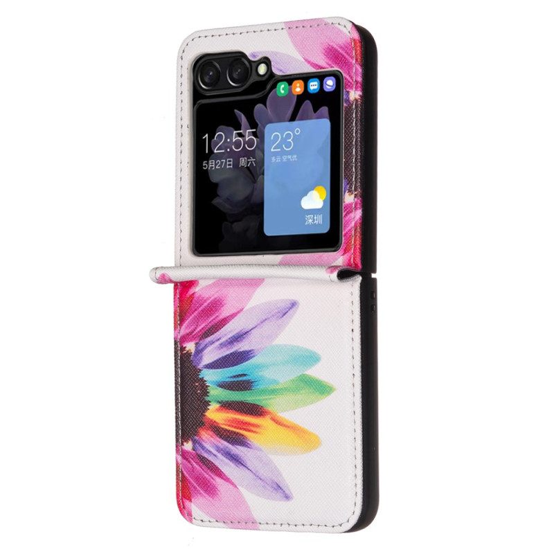 Skal Samsung Galaxy Z Flip 7 Fe Akvarellblomma