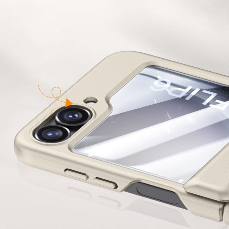 Skal Samsung Galaxy Z Flip 7 Fe Bakre Gångjärnsskydd I Härdat Glas Och Skärmskydd