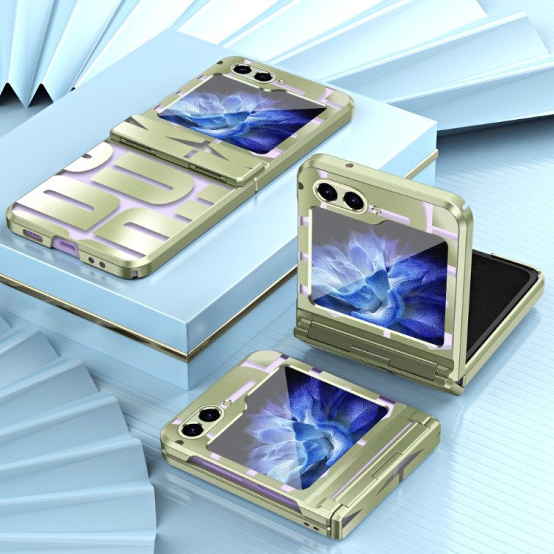 Skal Samsung Galaxy Z Flip 7 Fe Bokstäver Med Härdat Glas
