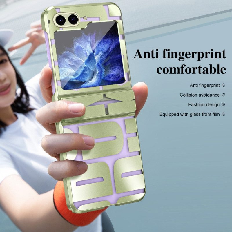 Skal Samsung Galaxy Z Flip 7 Fe Bokstäver Med Härdat Glas