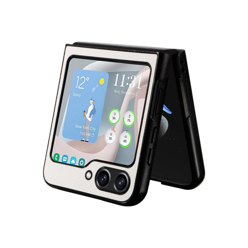 Skal Samsung Galaxy Z Flip 7 Fe Diskret Läderstil