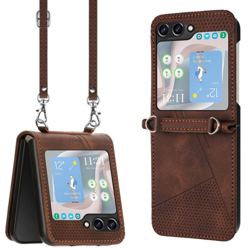 Skal Samsung Galaxy Z Flip 7 Fe Geometrisk Med Axelrem
