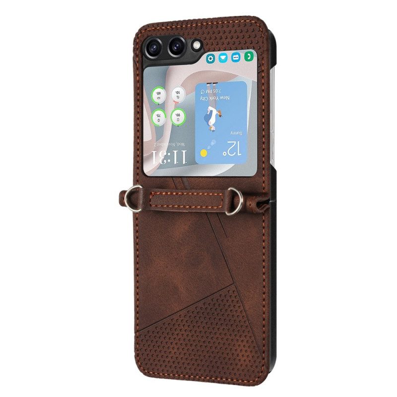 Skal Samsung Galaxy Z Flip 7 Fe Geometrisk Med Axelrem