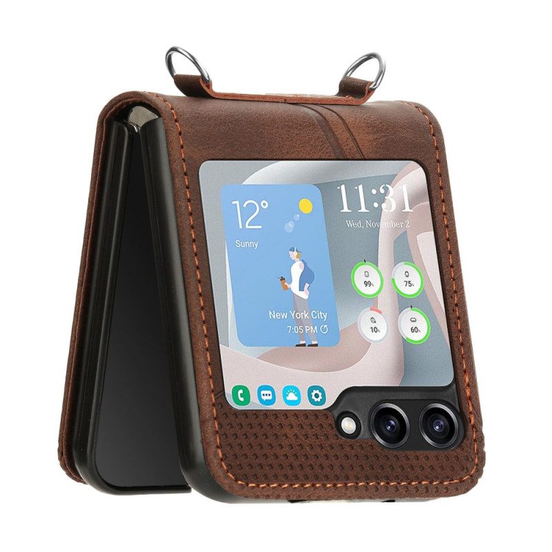Skal Samsung Galaxy Z Flip 7 Fe Geometrisk Med Axelrem