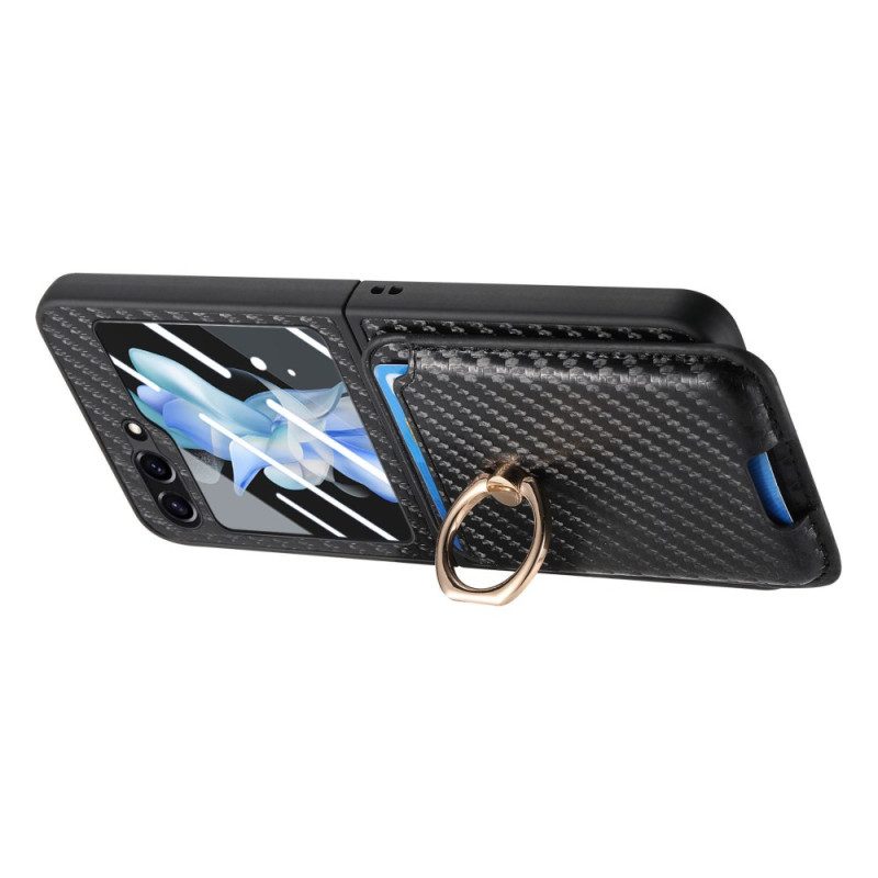 Skal Samsung Galaxy Z Flip 7 Fe Korthållare I Kolfiber