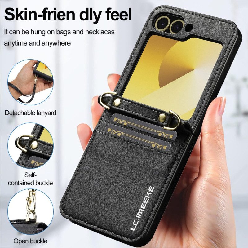 Skal Samsung Galaxy Z Flip 7 Fe Korthållare Och Lång Rem