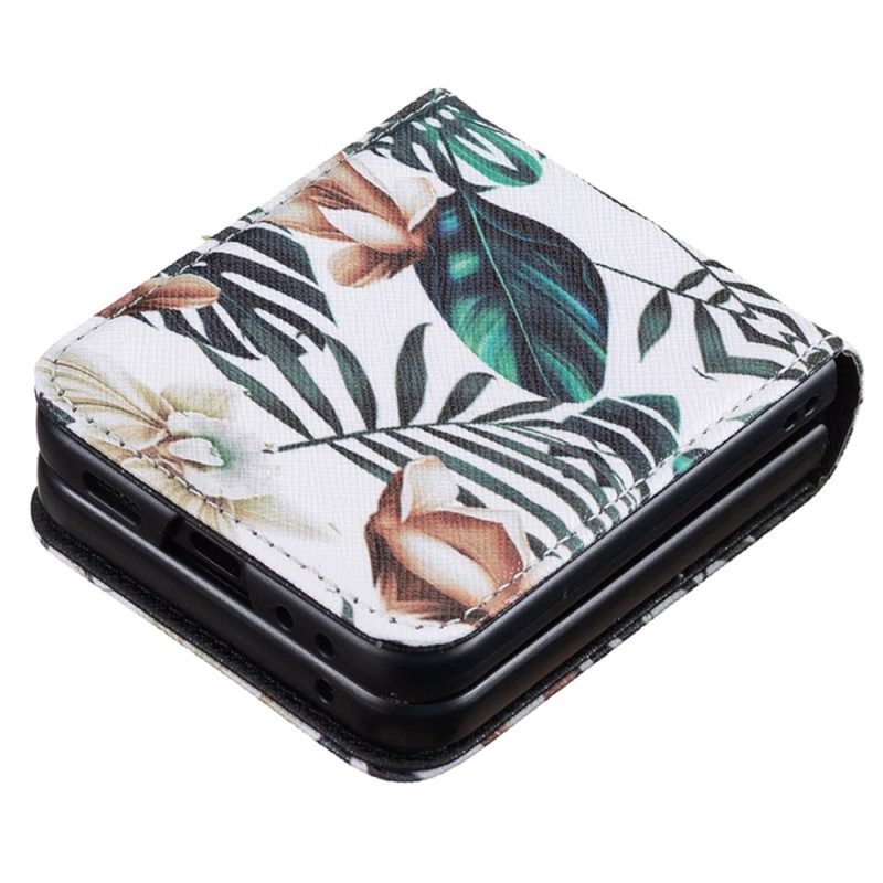 Skal Samsung Galaxy Z Flip 7 Fe Löv Och Blommor