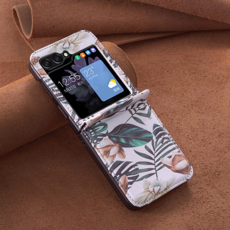 Skal Samsung Galaxy Z Flip 7 Fe Löv Och Blommor