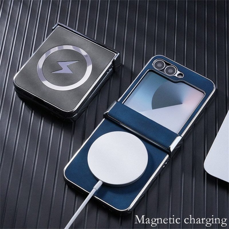 Skal Samsung Galaxy Z Flip 7 Fe Magsafe-kompatibel Lädereffekt
