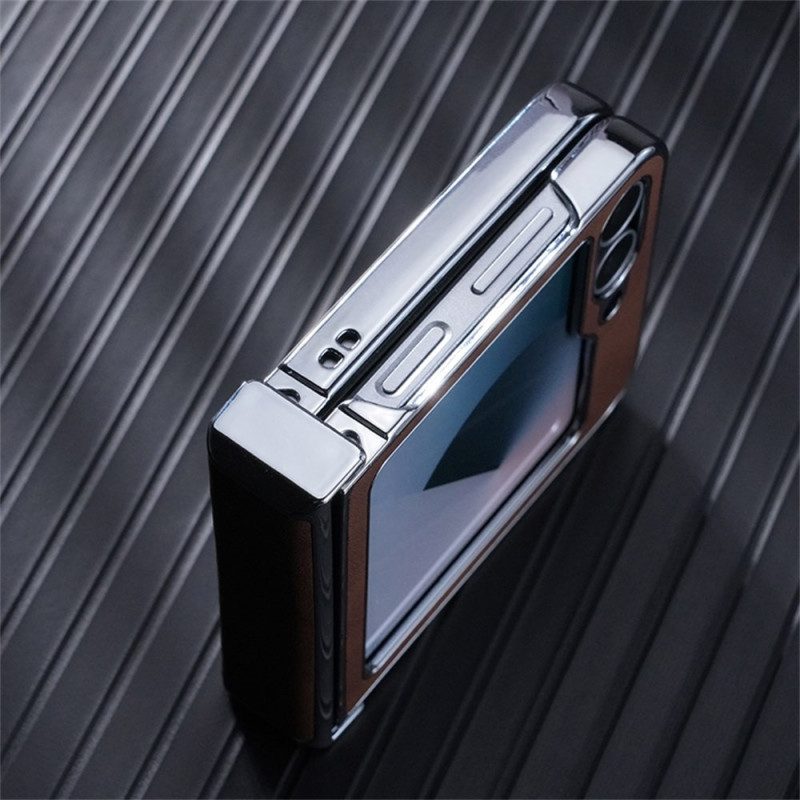 Skal Samsung Galaxy Z Flip 7 Fe Magsafe-kompatibel Lädereffekt