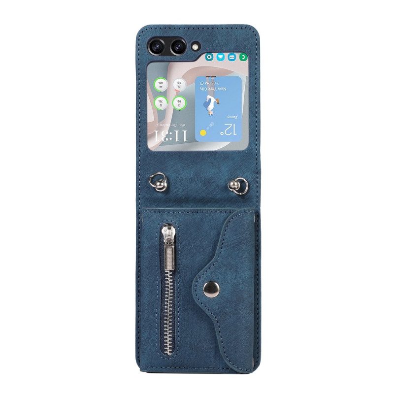 Skal Samsung Galaxy Z Flip 7 Fe Plånbok Och Axelrem