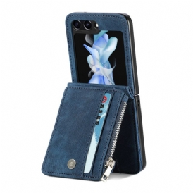 Skal Samsung Galaxy Z Flip 7 Fe Retrostativ Och Korthållare Med Dragkedja