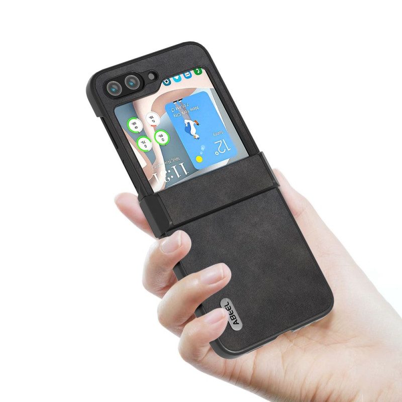 Skal Samsung Galaxy Z Flip 7 Fe Telefonfodral Abeel Vintage-läderstil