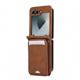 Skal Samsung Galaxy Z Flip 7 Fe Telefonfodral Korthållare Och Axelrem