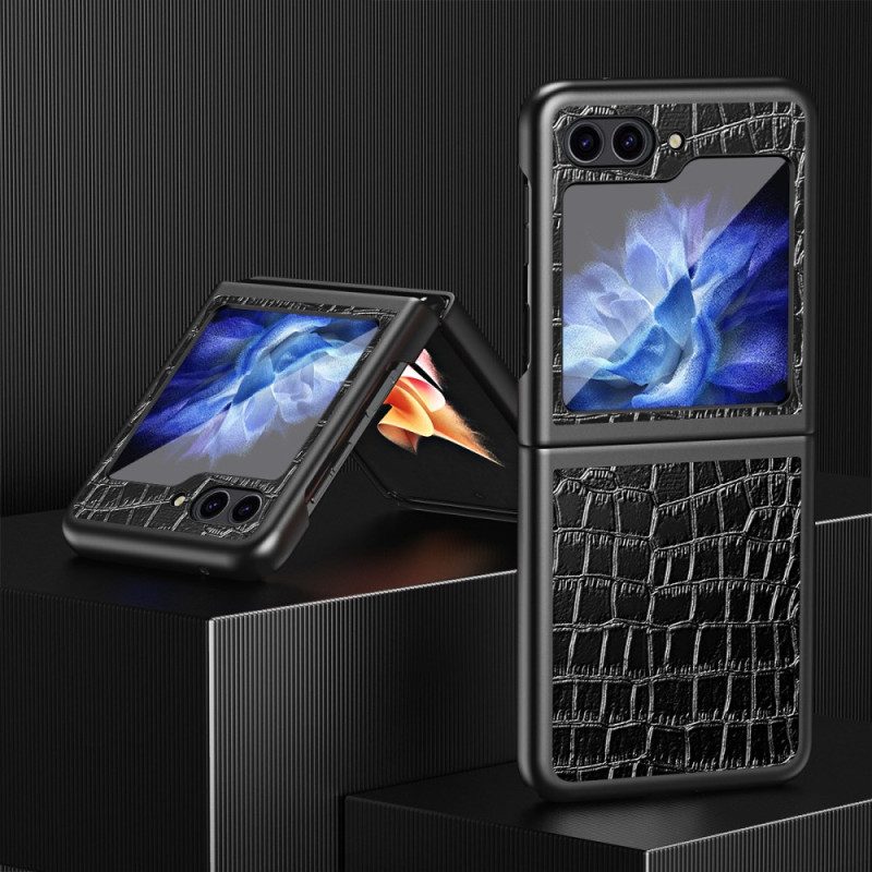 Skal Samsung Galaxy Z Flip 7 Fe Telefonfodral Krokodilstruktur