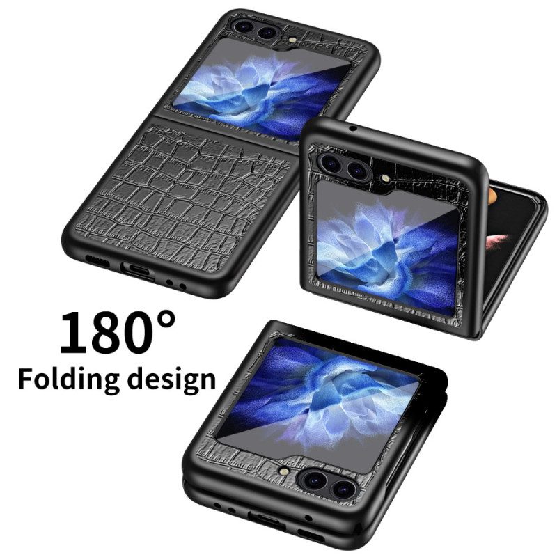 Skal Samsung Galaxy Z Flip 7 Fe Telefonfodral Krokodilstruktur