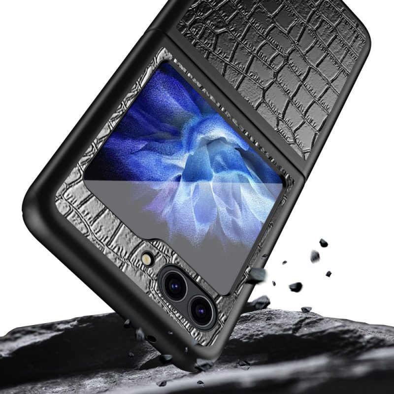 Skal Samsung Galaxy Z Flip 7 Fe Telefonfodral Krokodilstruktur