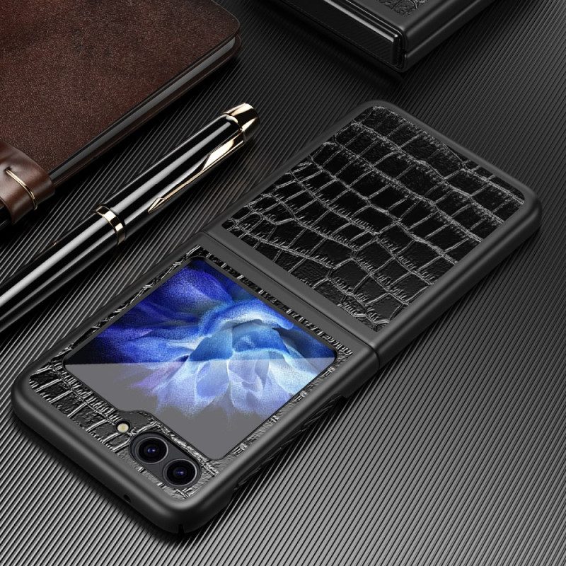 Skal Samsung Galaxy Z Flip 7 Fe Telefonfodral Krokodilstruktur