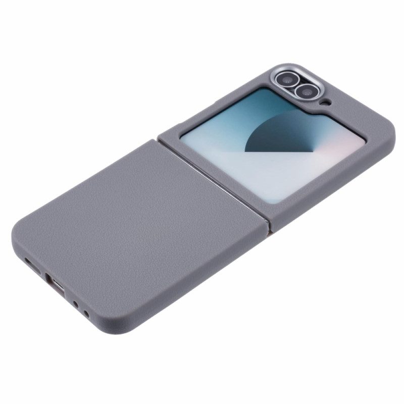 Skal Samsung Galaxy Z Flip 7 Fe Telefonfodral Lädertextur