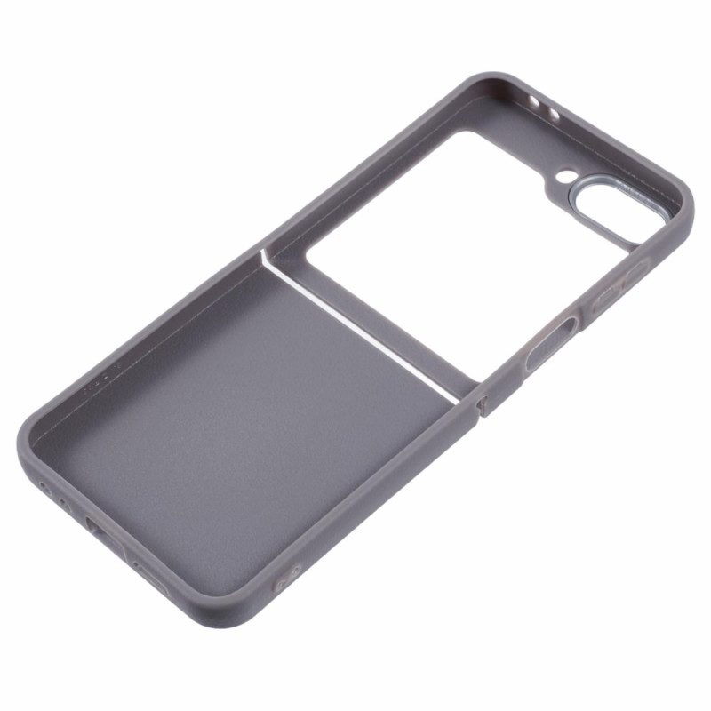 Skal Samsung Galaxy Z Flip 7 Fe Telefonfodral Lädertextur