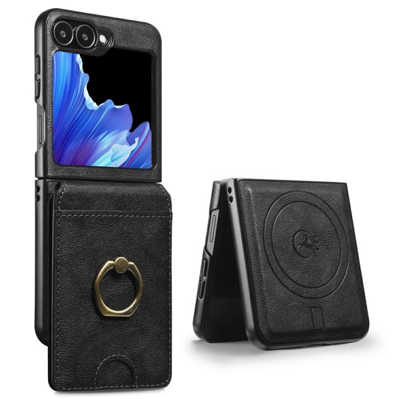 Skal Samsung Galaxy Z Flip 7 Fe Telefonfodral Magnetisk Med Avtagbar Korthållare