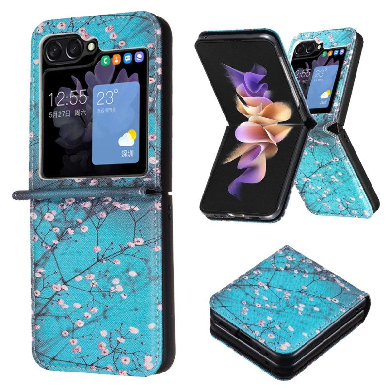 Skal Samsung Galaxy Z Flip 7 Fe Telefonfodral Plommonblommor