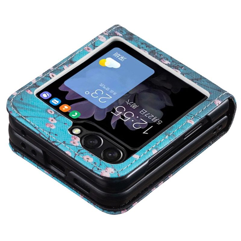 Skal Samsung Galaxy Z Flip 7 Fe Telefonfodral Plommonblommor