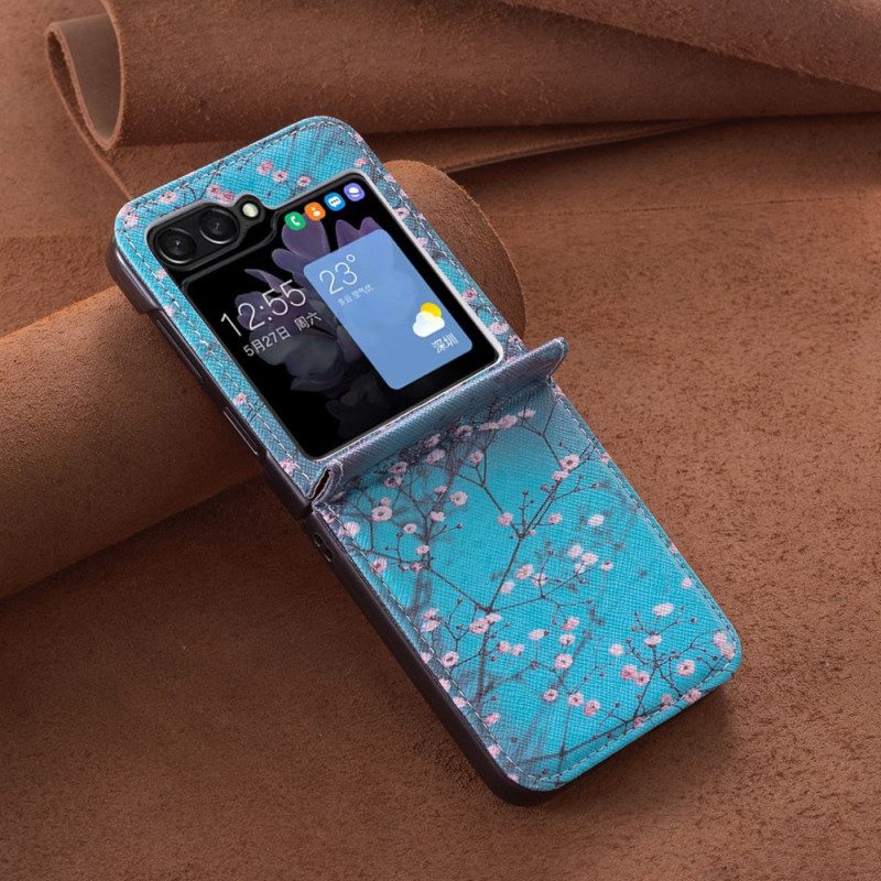 Skal Samsung Galaxy Z Flip 7 Fe Telefonfodral Plommonblommor