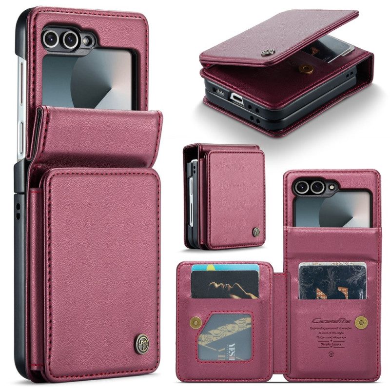 Skal Samsung Galaxy Z Flip 7 Fe Telefonfodral Rfid-skydd 5 Kortfack